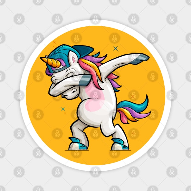 Dj Unicorn Dabbing Magnet by Kachow ZA